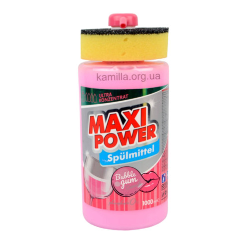 Засіб для миття посуду Maxi Power Bubble Gum 1 л.