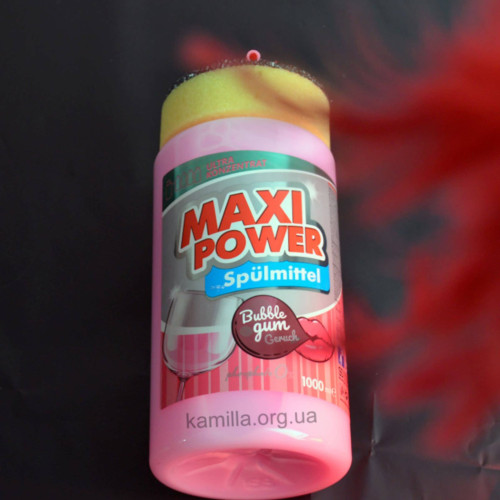 Засіб для миття посуду Maxi Power Bubble Gum 1 л.