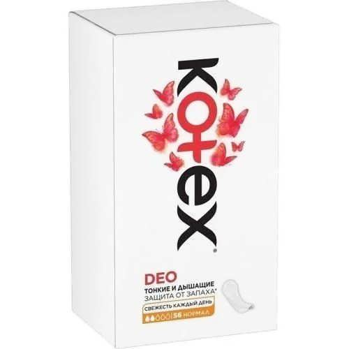 Щоденні прокладки Kotex Normal Deo 56 шт.