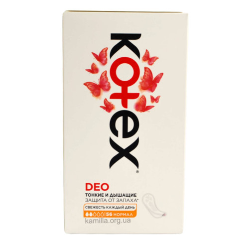 Щоденні прокладки Kotex Normal Deo 56 шт.