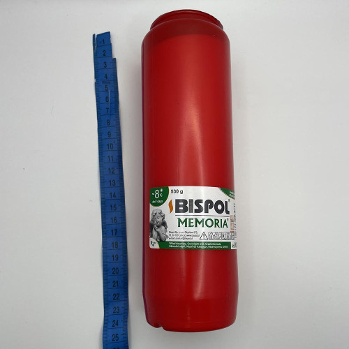 Запаска для лампадок Bispol 1шт 8 днів (червона)