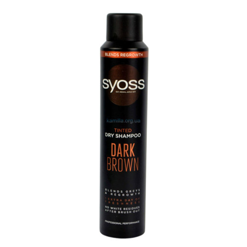 Сухий шампунь для волосся Syoss Dark Brown 200 мл.