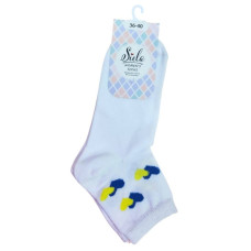 Шкарпетки жіночі Siela 36-40р Білі Сердечка 