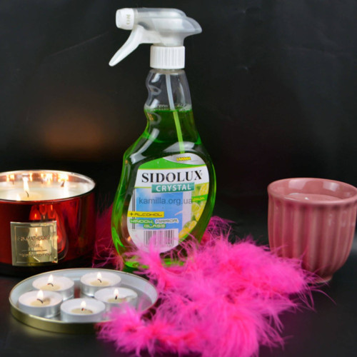 Спрей для миття вікон Sidolux Crystal Lemon 500 мл