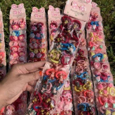 Резиночки для волосся дитячі на мікрофібрі (упаковка 40 шт)