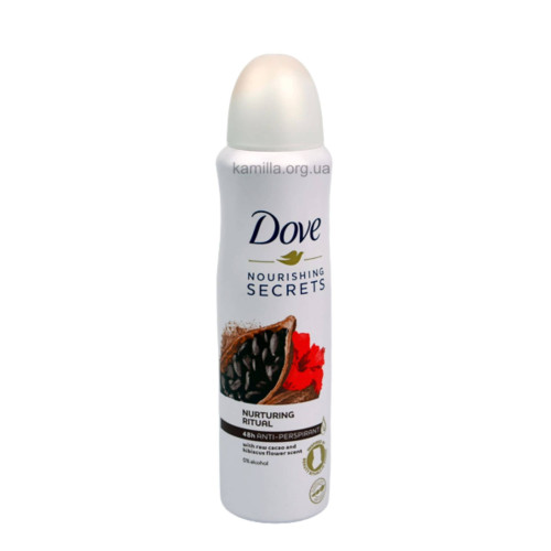 Жіночий дезодорант спрей Dove Nourishing Secrets Awakening Ritual Cacao and Hibiscus 150 мл.