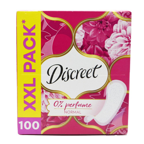 Щоденні прокладки Discreet 100шт Нормал 0% Парфум