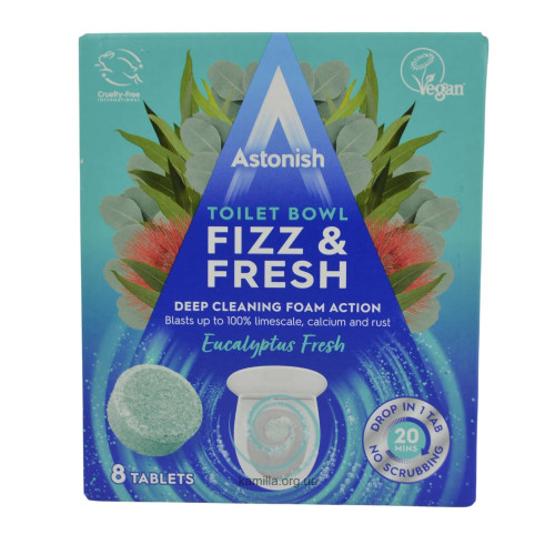Таблетки для чищення унітазу Astonish Eucalyptus 8 шт. 