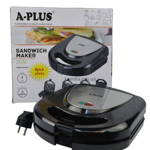 Бутербродниця A-Plus 4 в 1 750 Вт 2032
