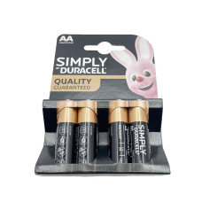 Батарейки алкіева Duracell пальчик 4 шт. 