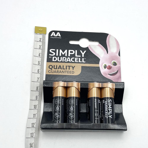 Батарейки алкіева Duracell пальчик 4 шт. 