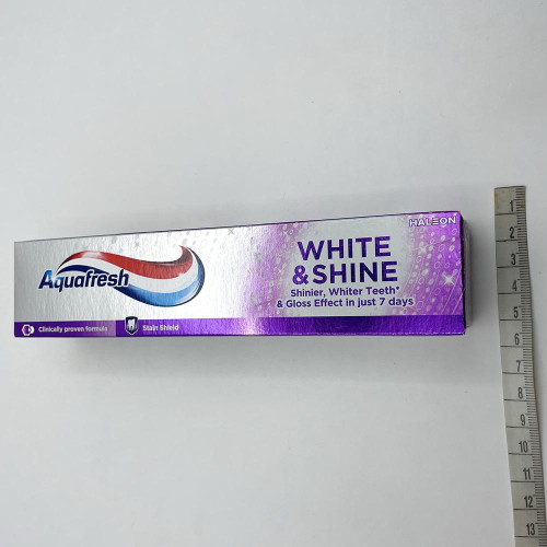 Зубна паста Aquafresh 75мл Видимий ефект