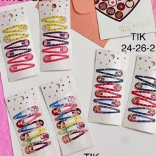 Заколочки для волосся (тік-так ), 6 шт в упаковці TIK 24-26