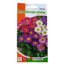 Насіння Айстри Альпійська Яскрава Суміш  0,2г багаторічник