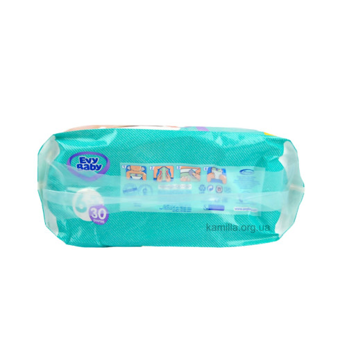 2/Підгузники дитячі Evy Baby №6 16+ 30 шт.
