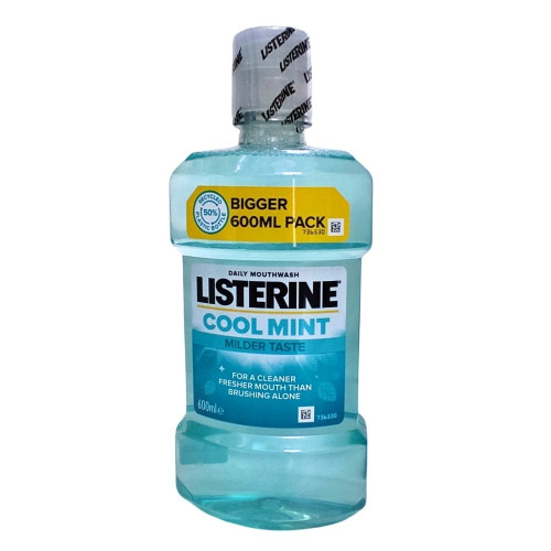 Ополіскувач Listerine 600мл Свіжа м'ята