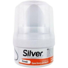 Kрем-блиск для взуття Silver Білий 50 мл.