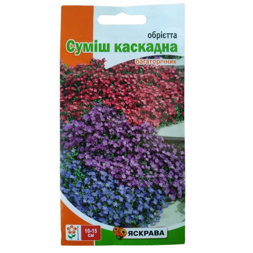 Насіння Обрієтта каскадна Яскрава суміш 0,1г Багаторічник 