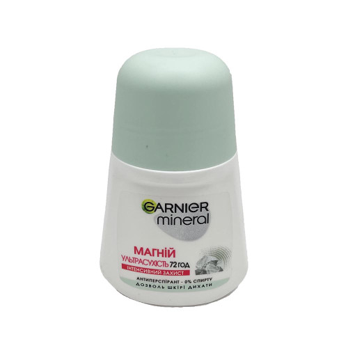 Дезодорант кульковий Garnier 50мл Магній Ультрасухість