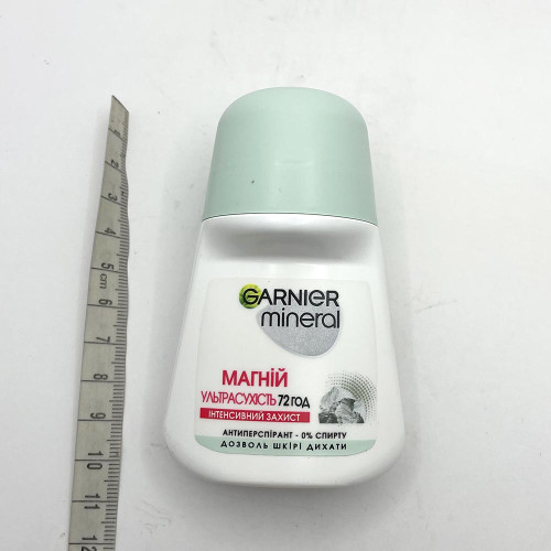 Дезодорант кульковий Garnier 50мл Магній Ультрасухість