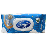 Вологі серветки Smile Baby 84шт Алоє