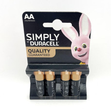 Лужні батарейки Duracell AA (LR06) MN1500 4 шт