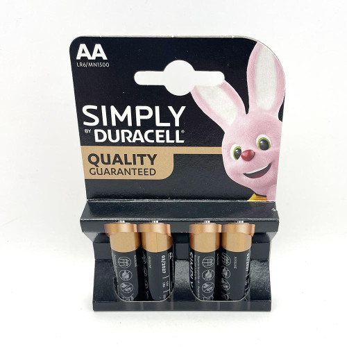 Лужні батарейки Duracell AA (LR06) MN1500 4 шт