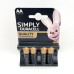 Лужні батарейки Duracell AA (LR06) MN1500 4 шт