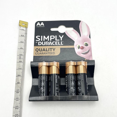 Лужні батарейки Duracell AA (LR06) MN1500 4 шт