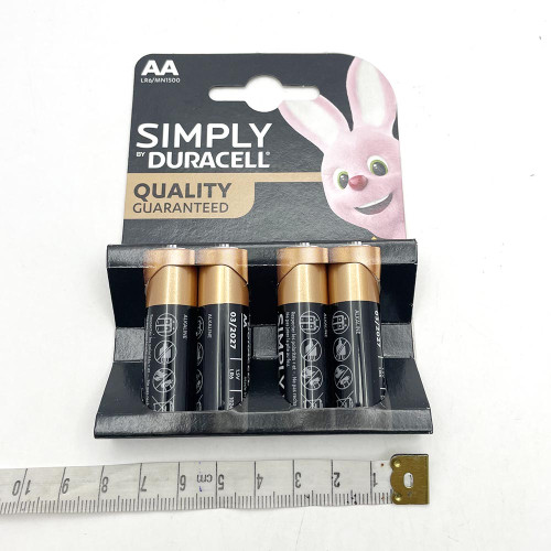 Лужні батарейки Duracell AA (LR06) MN1500 4 шт