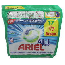 Капсули для прання Ariel 34шт Альпійська свіжість