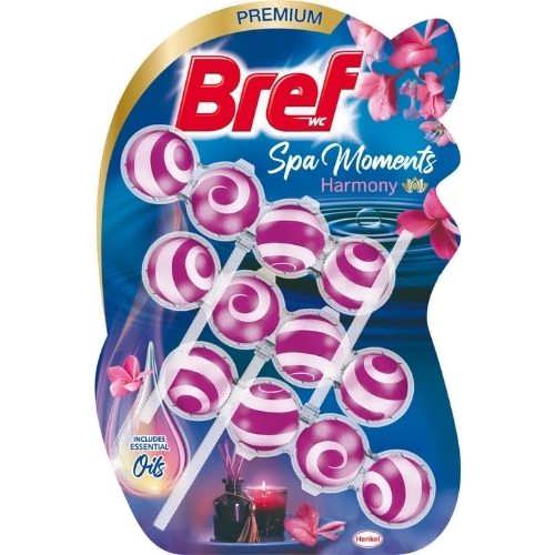 Шарики для туалетів Bref 3шт Спа моменти Гармонія 