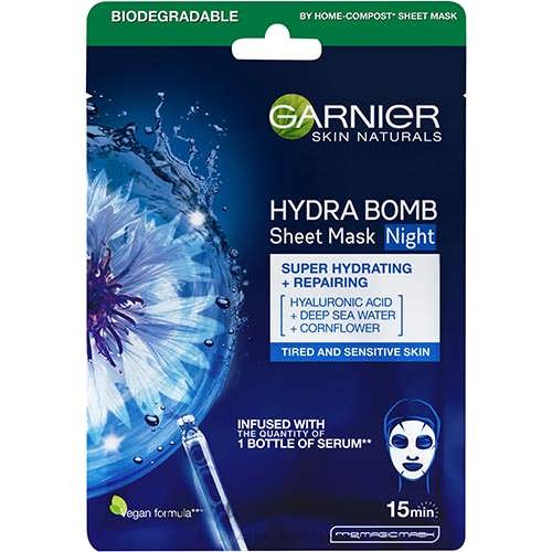 Mаска з тканини Garnier Skin Naturals Зволоження та комфорт 28 г.