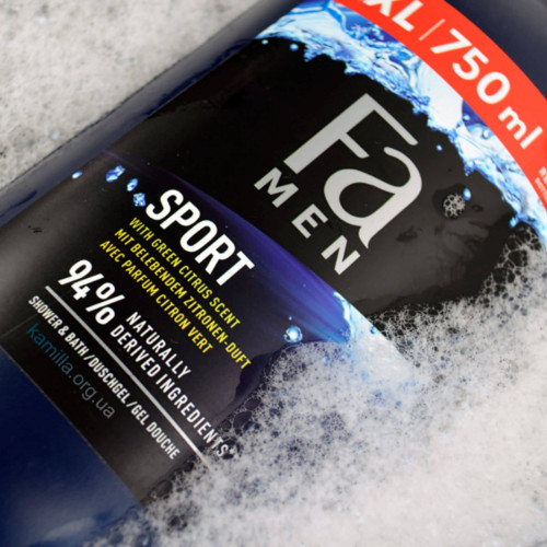 Чоловічий гель для душу Fa Sport Green Citrus Scent 750 мл.