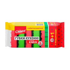 Губки кухонні Chisto 5+1шт (класичні) Кавун