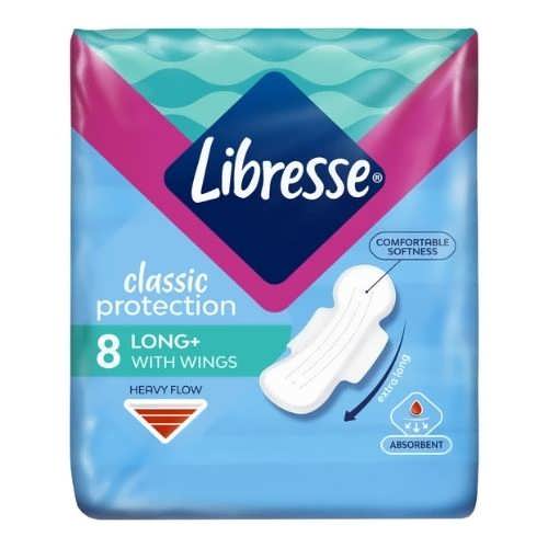 Гігієнічні прокладки Libresse Classic Protection Long 8 шт.