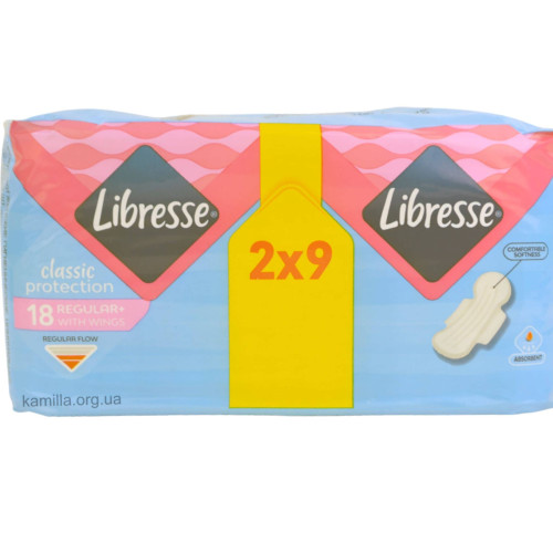 Гігієнічні прокладки Libresse Classic Protection Regular 18 шт.