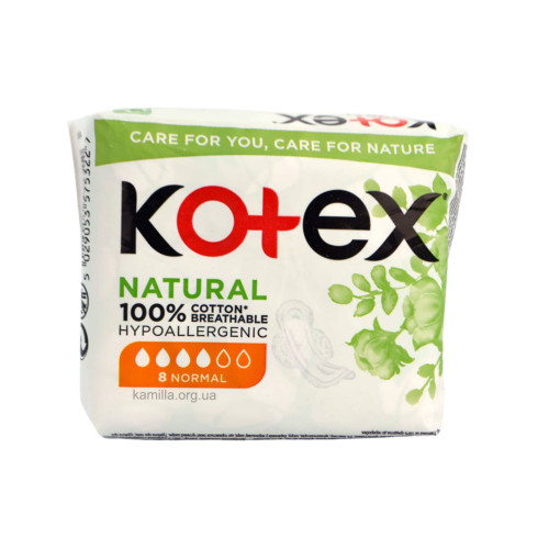 Критичні прокладки Kotex Natural Normal 8 шт. 