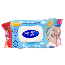 Вологі серветки Summer Fresh 120шт 