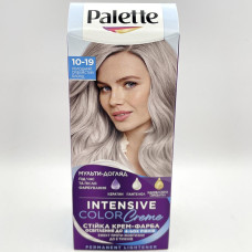 Стійка крем-фарба для волосся Palette №10-19 Холодний сріблястий блонд 110 мл