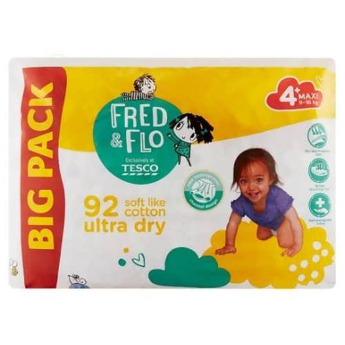 Підгузники дитячі Fred&Flo Ultra Dry №4+ 92шт