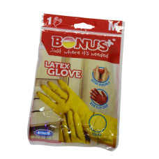 Рукавиці 1 пара Bonus М Натурал Latex Glove