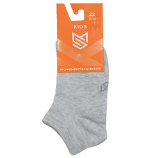 Шкарпетки дитячі MovementStandard р.22 М0405С Сірий Меланж Короткі, сітка