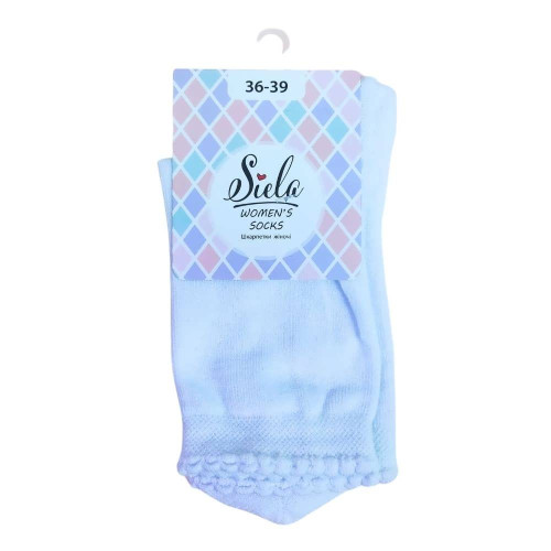 Шкарпетки жіночі Siela 36-39р Білі рюша