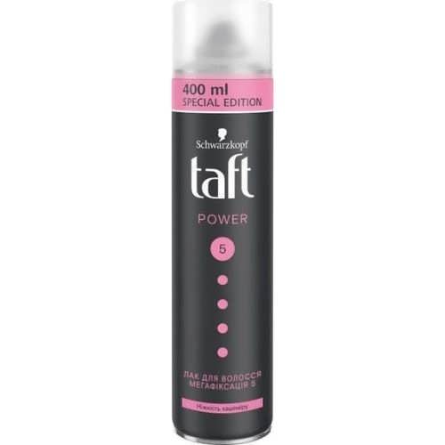 Лак для волосся Taft Power Ніжність кашеміру Мегафіксація 5 400 мл