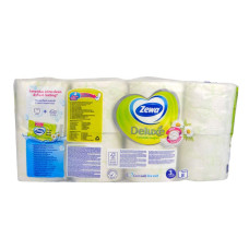 Туалетний папір Zewa Deluxe Camomile Comfort 3-х шарова 8 шт 