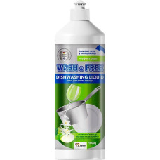 Засіб для миття посуду Wash & Free Зелене яблуко 1 л.