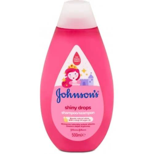 Дитячий шампунь Johnson´s Shiny Drops  500мл Рожевий 