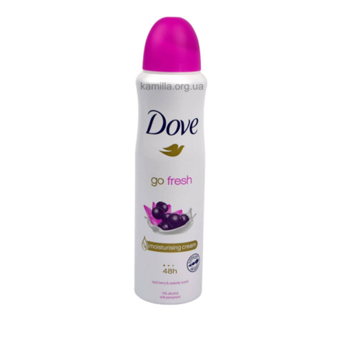 Жіночий дезодорант спрей Dove Go Fresh Asai Berry & Waterlilly Scent 150 мл.