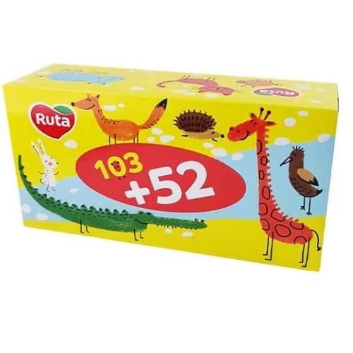 Серветки для столу Ruta 2-х шарові Kids 155 шт.